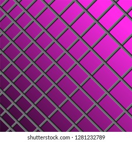Abstract geometric background of squares with realistic shadow. Vector