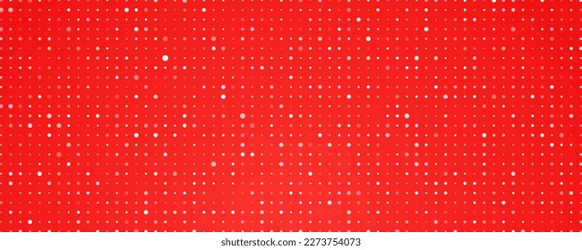 Abstract geometric background of squares. Red pixel background with empty space. Vector illustration