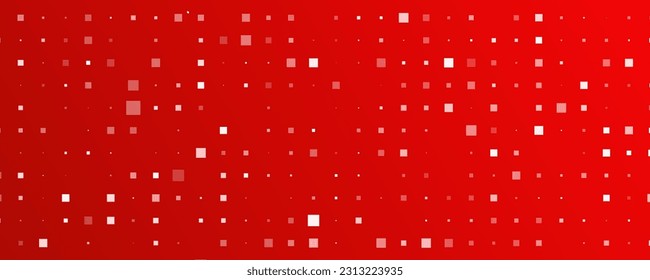 Abstract geometric background of squares. Red pixel background with empty space. Vector illustration