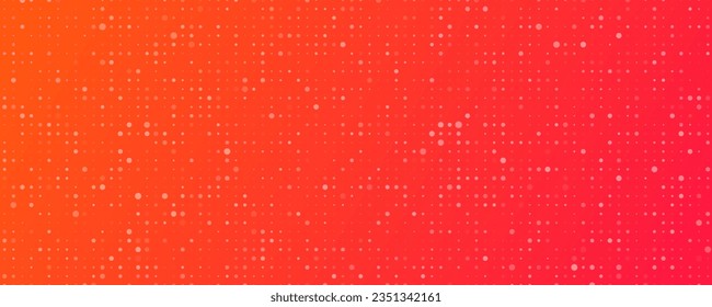 Abstract geometric background with squares. Red pixel background with empty space. Vector illustration