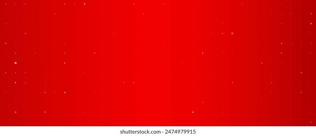 Abstract geometric background with squares. Red pixel background with empty space. Vector illustration