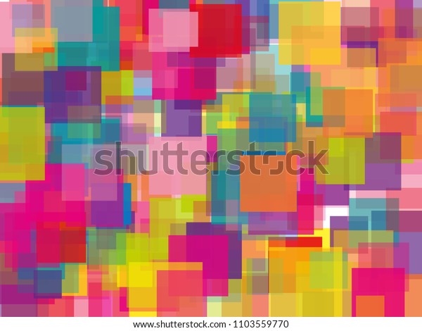 Abstract Geometric Background Squares Translucent Transparent Stock ...