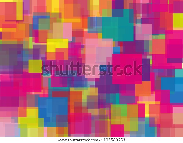 Abstract Geometric Background Squares Translucent Transparent Stock ...