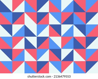 Abstract geometric background with squares, triangles. Geometry minimalistic composition template. Vector illustration.