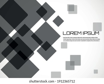 Abstract geometric background with squares. Vector banner design for your content, business, emplate, cover