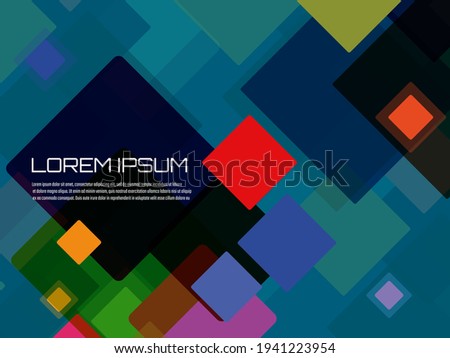Abstract geometric background with squares. Vector banner design for your content, business, emplate, cover