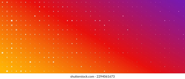 Abstrakter geometrischer Hintergrund von Quadraten. Gelber und roter Pixelhintergrund mit Leerzeichen. Vektorgrafik
