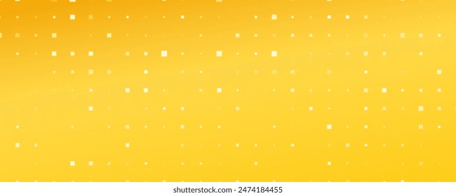 Fondo geométrico Abstractas con cuadrados. Fondo de píxel amarillo con espacio vacío. Ilustración vectorial
