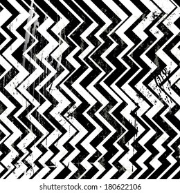 abstract geometric background, with strokes and splashes, zigzag, black and white