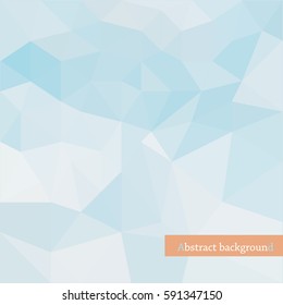 Abstract geometric background in the style of a polygonal graphics (blue and white)