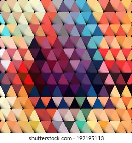 Abstract geometric background with stylish retro color tones.