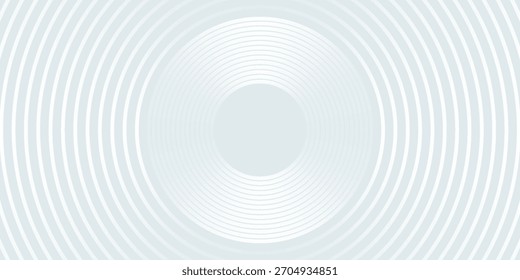 Abstrakter geometrischer Hintergrund mit subtilen weißen Kreisen. Modernes überlappendes Kreislinienmuster. Futuristisches Konzept für Cover, Poster, Banner, Broschüren, Präsentationen und Flyer.