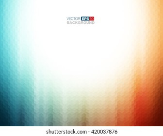 Abstract Geometric Background in Teal and Orange