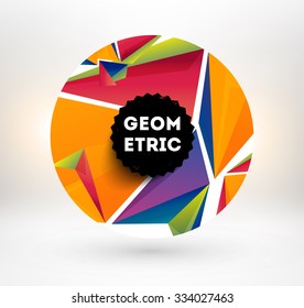 Plano de fundo geométrico abstrato para o projeto de tecno, apresentação de negócios ou modelo de capa de aplicativo.