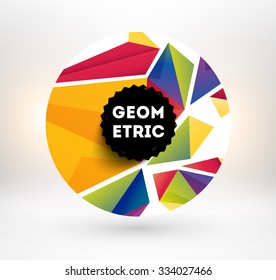 Abstract Geometric Background for Techno Design, Business Presentation or Application Cover Template.