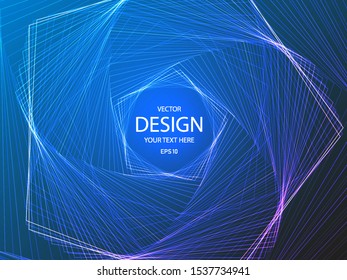 Abstract geometric background, techno, futuristic, vector. eps10