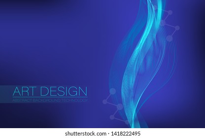 Abstract geometric background. Background for technology presentations. 
Abstract lines on a blue background.