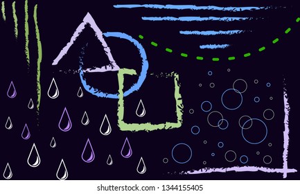 Abstract Geometric background Template for covers, flyers, banners, posters and placards. may be used for presentations and book covers