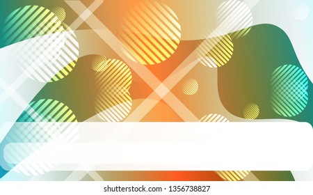 Abstract Geometric Background template With Curves Lines. For Cover Page, Landing Page, Banner. Vector Illustration with Color Gradient