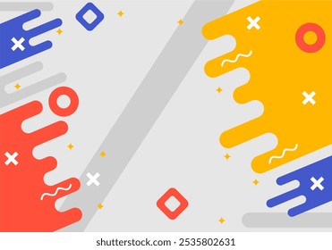Abstract geometric background template design