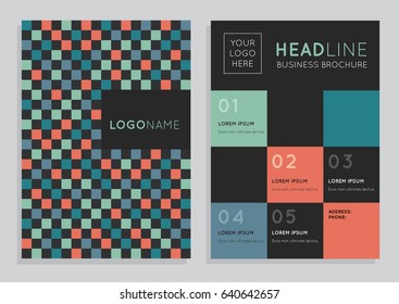 Abstract geometric background template. Design layout set, mockup brochure theme style for flyer, banner, cover, annual report, booklet, blank, card, sheet, A4, ad, sign, list, presentation, leaflet