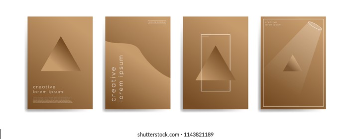 Abstract geometric background template with modern color gradations for poster, flyer, and card. Eps 10