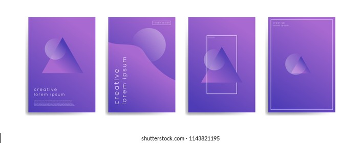 Abstract geometric background template with modern color gradations for poster, flyer, and card. Eps 10