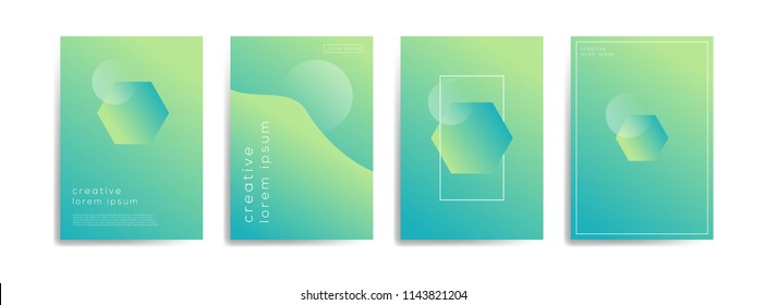 Abstract geometric background template with modern color gradations for poster, flyer, and card. Eps 10