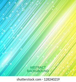 Abstract geometric background. The template for the poster, card, flyer or banner with shiny particles.