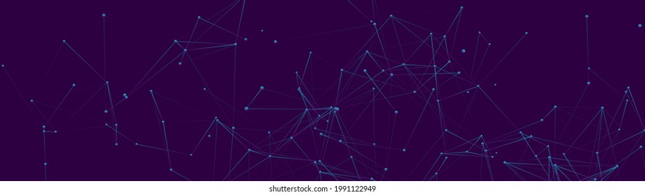 Abstract geometric background. Template for presentation of science and technology. Abstract vector background. Molecular structure. Network connection structure. Vector illustration.
