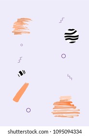 Abstract geometric background. Template for  social media story design. Vector illustration.