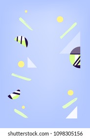 Abstract geometric background. Template for trendy  social media story design. Vector illustration.