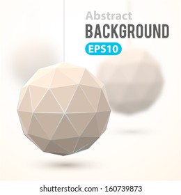 Abstract geometric background template. Vector concept wallpaper with polygonal figure