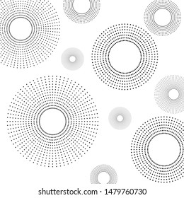 Abstract geometric background texture, illustration with circles