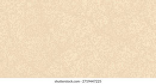 Abstract geometric background with tiles. Beige pixel vector texture. Digital business background. Trend illustration