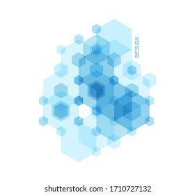 Abstrakter geometrischer Hintergrund mit transparenten, farbigen Figuren. Vorlage für Poster, Flyer, Banner oder Buchcover. Vektorillustration für Design