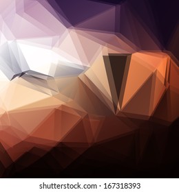 Abstract geometric background with transparent triangles