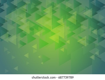 Abstract geometric background with transparent triangles. For business and technology brochure, poster, leaflet and other decoration design. Vector illustration.