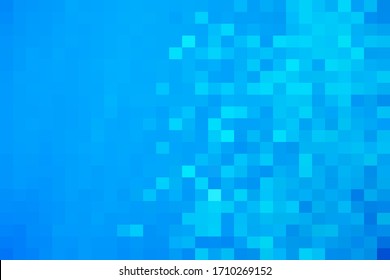 Abstract geometric background. Trendy blue digital backdrop. Low poly abstraction screen resolution. Glitch vector background for website or cover. Modern polygonal banner or card template