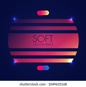 Abstract Geometric Background in Trendy Colors. Soft Gradient Space. Vector illustration