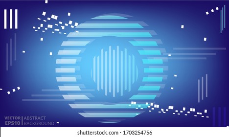 Abstract geometric background, trendy decoration for web and print. Creative shiny futuristic motion template, wide vector