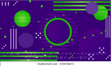 Abstract geometric background, trendy decoration for web and print. Creative shiny futuristic motion template, wide vector