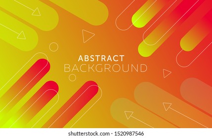 abstract geometric background. trendy gradient shape composition abstract style design vector