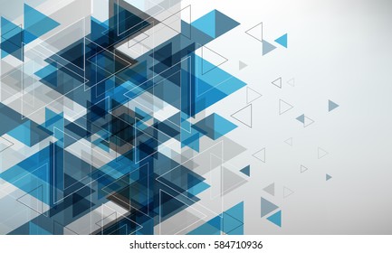 Abstract geometric background. Trendy overlapping triangles. Vector illustration for flyers, presentations and covers.