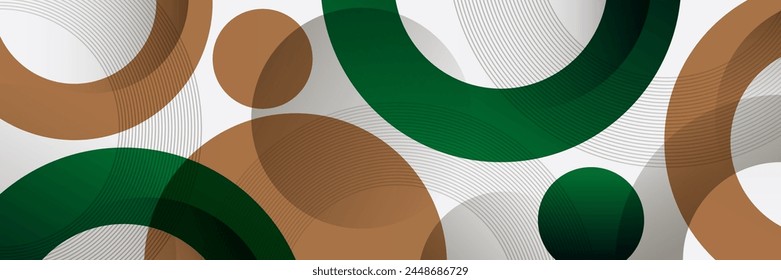 Abstract geometric background. Trendy simple circle shapes. Geometric pattern. Round shape elements. Modern design. Minimal style. Suit for wallpaper, cover, header, backdrop, flyer