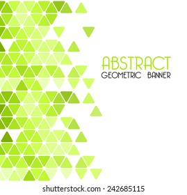 Abstract geometric background with triangle