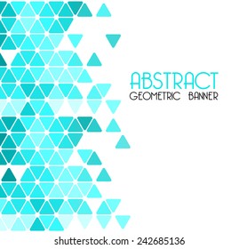 Abstract geometric background with triangle