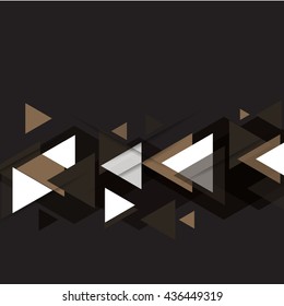 Abstract, geometric background triangle