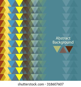 Abstract geometric background. Triangle polygonal vector texture. Blue back. 