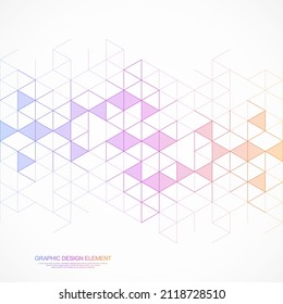Abstract geometric background with triangle shape pattern